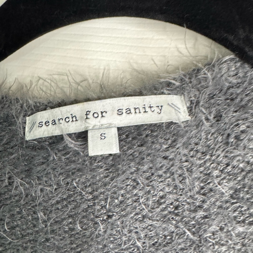 Search For Sanity Fuzzy Sweater NWOT - Picture 4 of 7